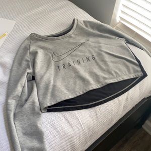 Nike training cropped sweat